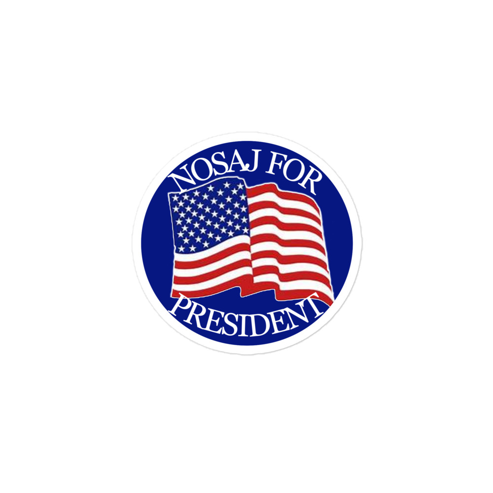 Nosaj for President Bubble-free stickers - Image 2