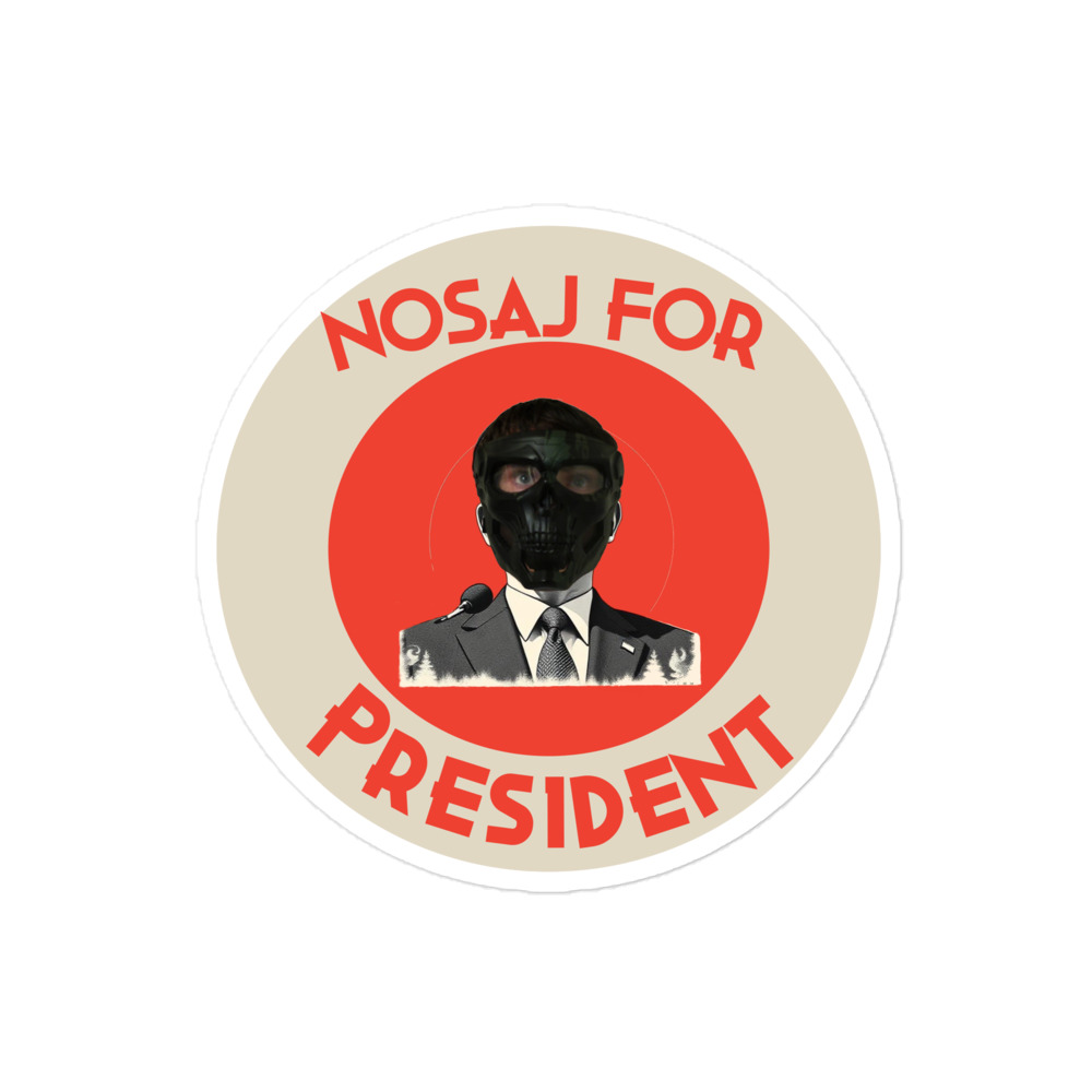 Nosaj For President Japanese Bubble-free sticker