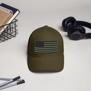 US Flag Structured Twill Cap