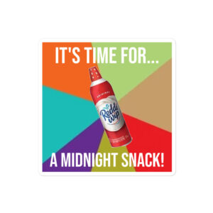 It's time for a midnight snack! Bubble-free stickers
